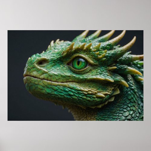 Baby Dragon Fantasy Art Poster