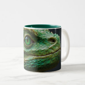 Baby Dragon Fantasy Art Two-Tone Coffee Mug