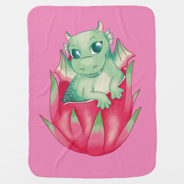 Baby Dragon in a Dragon Fruit Blanket (Front)