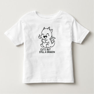 Baby Dragon Line Art – Cute & Funny Toddler T-shirt