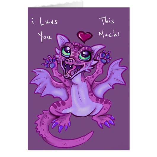 Baby Dragon Love Cards (Front)