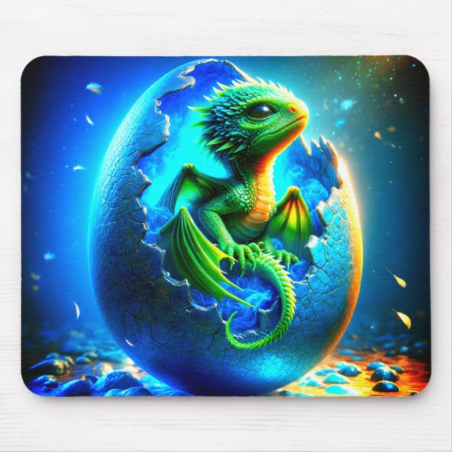 Baby Dragon Mouse Pad (Front)