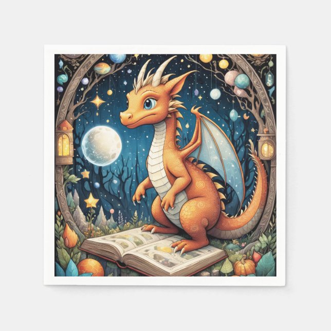 Baby Dragon Napkins (Front)