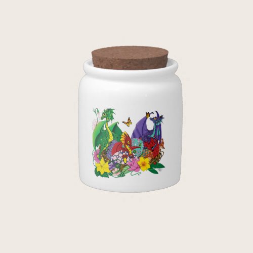 Baby Dragon Nest Fantasy Candy Jar