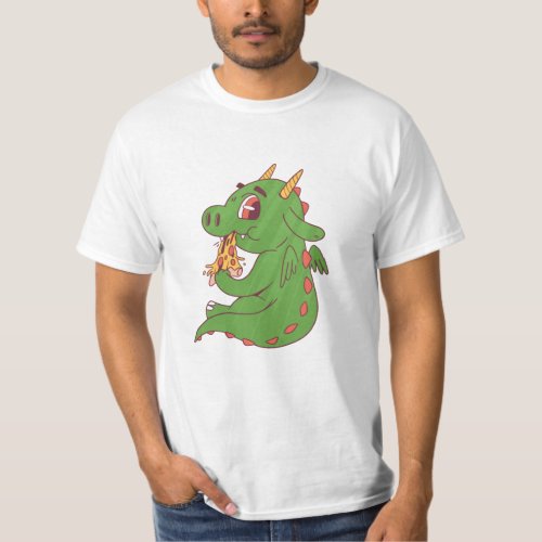 Baby Dragon Pizza T_Shirt