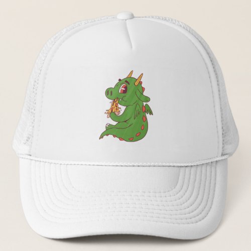 Baby Dragon Pizza Trucker Hat