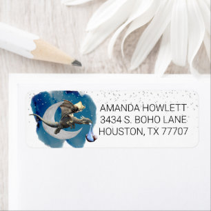 Baby Dragon Shower Return address Label