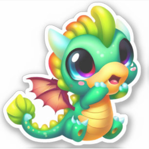 Baby Dragon sticker calling out