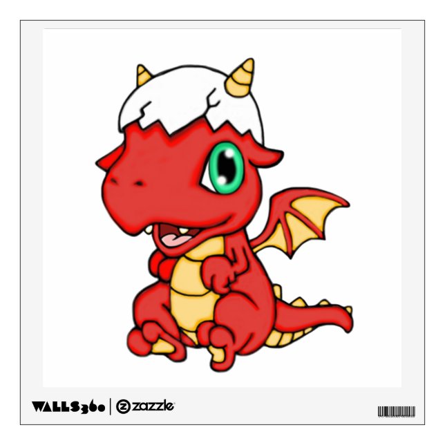 Baby Dragon Wall Decal (Front)