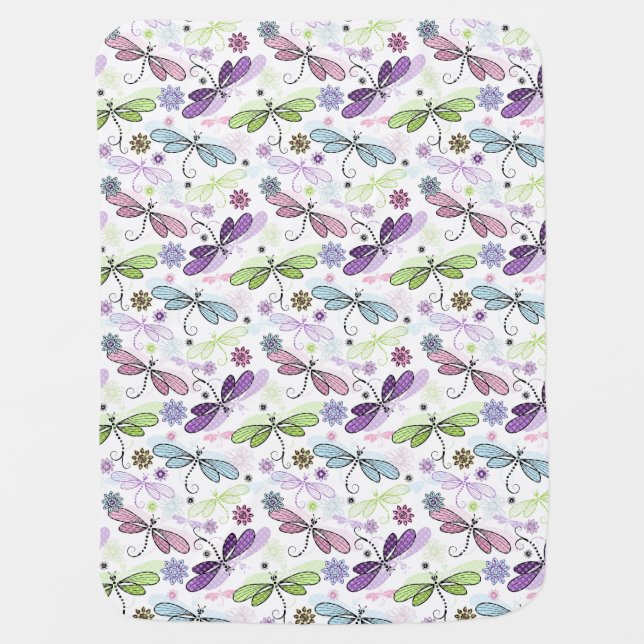 Baby Dragonflies Baby Blanket (Front)