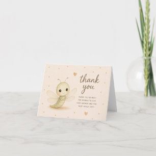 Baby Dragonfly Baby Shower Thank You Card