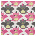 Baby Dragons - Pink &amp; Black Pattern Fabric