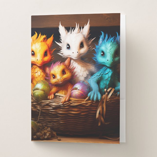 Baby Dragons Pocket Folder (Front)