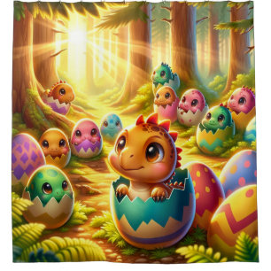 Baby Dragons Shower Curtain