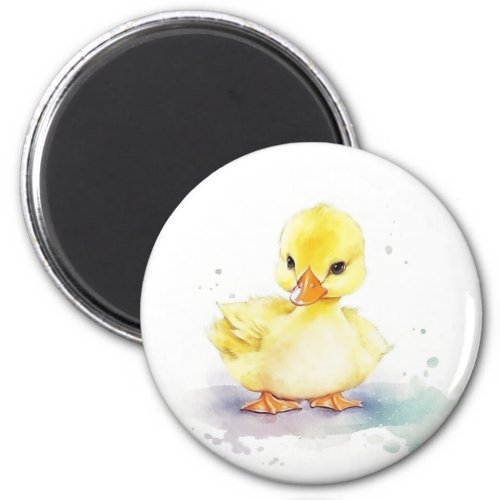 Baby Duck 2 Watercolor Magnet