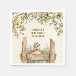 Baby Duck baby shower Napkins