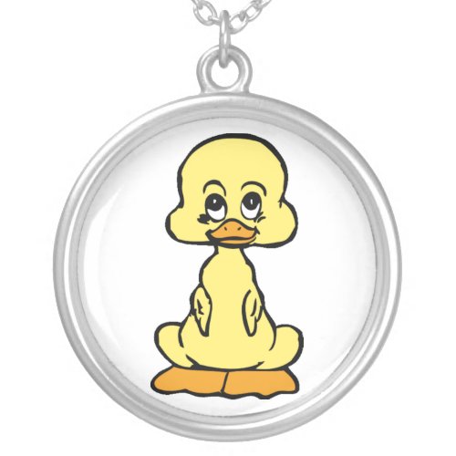 Baby Duck Cartoon Necklace