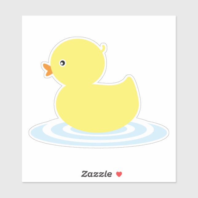 Baby Duck Cute Yellow Sticker (Sheet)
