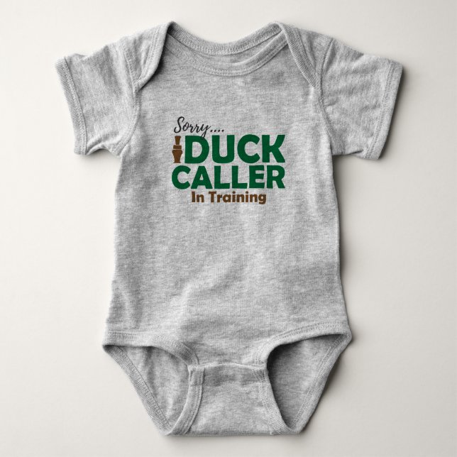 Baby Duck Hunting Jersey Bodysuit Shirt (Front)
