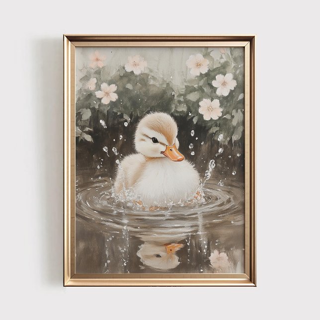 Baby Duck Print, Spring Nursery PRINTABLE Wall Art (Creator Uploaded)