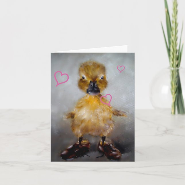 Baby Duck Valentine's Day Card (Front)