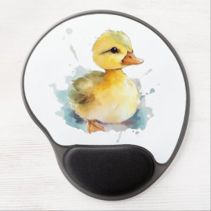 Baby Duck Watercolor Gel Mousepad