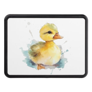 Baby Duck Watercolor Trailer Hitch Cover