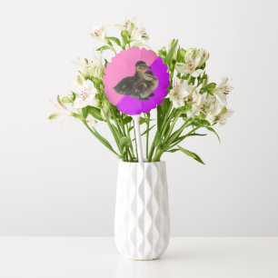 Baby Ducks on Pink Raspberry and Purple Sorbet Balloon