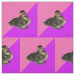 Baby Ducks on Pink Raspberry and Purple Sorbet Fabric