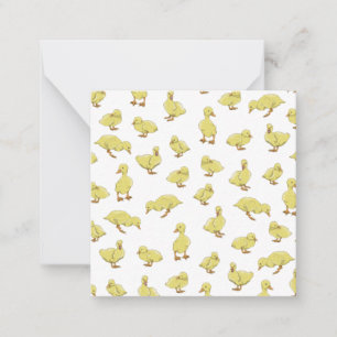 Baby Ducks pattern Note Card