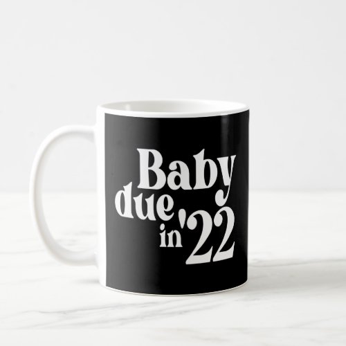 Baby Due In 2022 Pregnancy Announcement Valentine  Coffee Mug