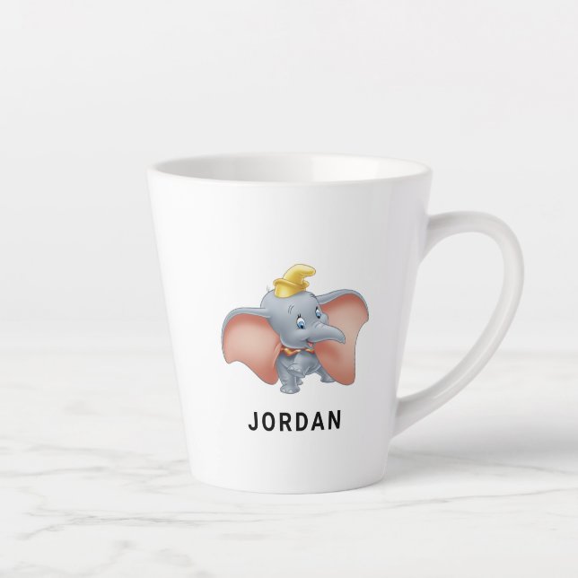 Baby Dumbo walking Latte Mug (Right)