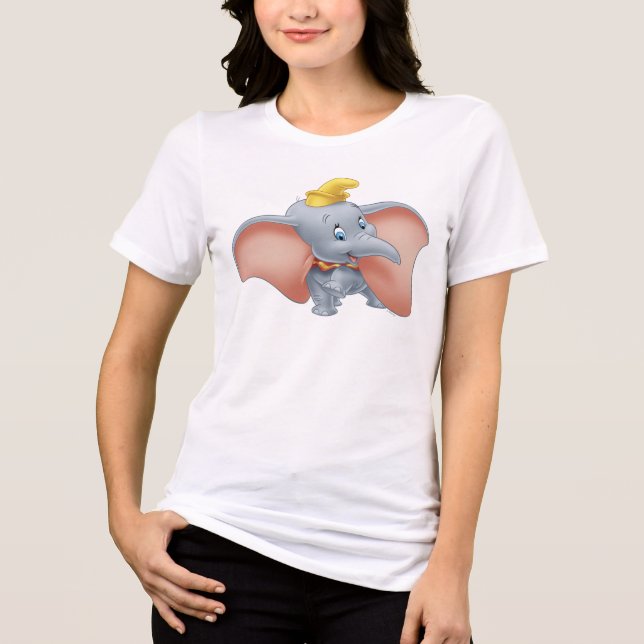 Baby Dumbo walking Tri-Blend Shirt (Front)