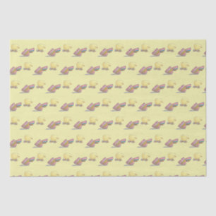 Baby Easter Chick and colorful Eggshell Tissue Paper