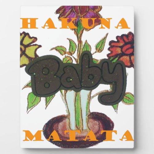 Baby Eco Hakuna Matata gifts Plaque