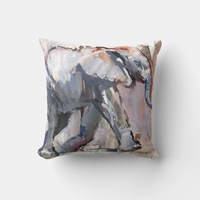 Baby elephant 2012 throw pillow (Front)