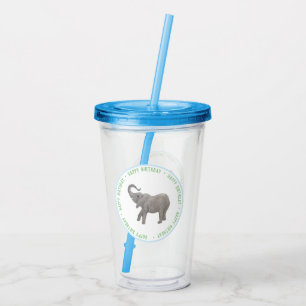 Baby Elephant Acrylic Tumbler