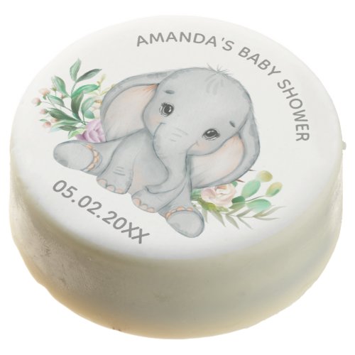 Baby Elephant and Flowers Baby Shower Chocolate Co