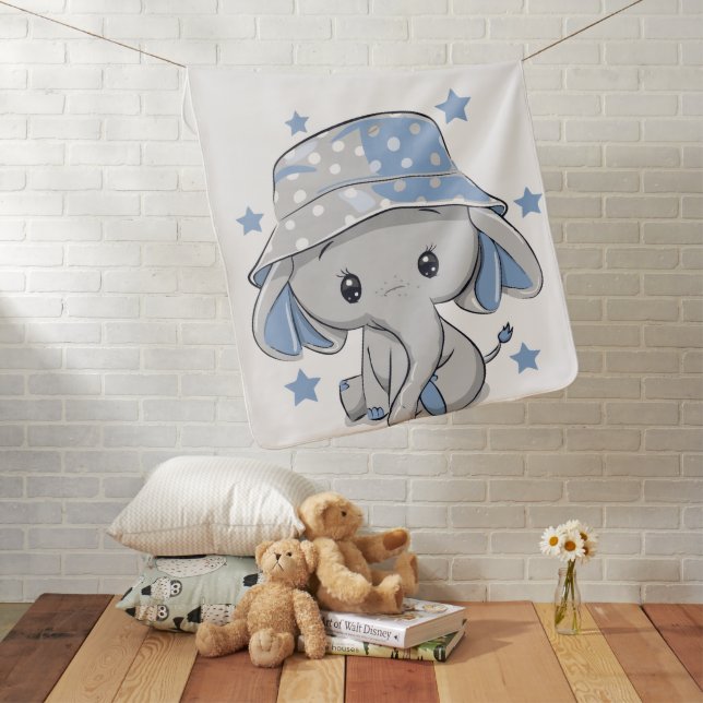 Baby Elephant  Baby Blanket (In Situ)