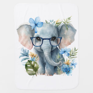 Baby Elephant Baby Blanket