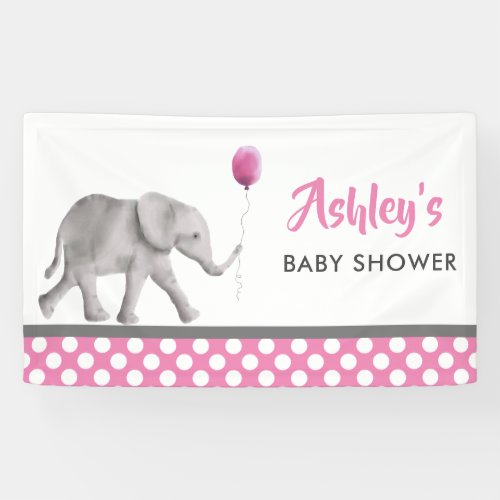 Baby Elephant Baby Shower Banner Welcome Sign