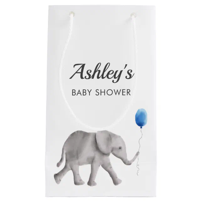 Baby Elephant Baby Shower Gift Bags for Favors Zazzle
