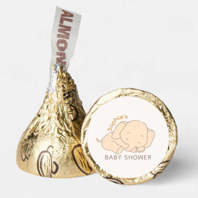 Baby Elephant Baby Shower Hershey®'s Kisses® (Front)