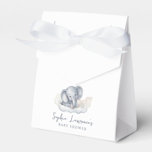 Baby Elephant Baby Shower Invitation Favor Boxes