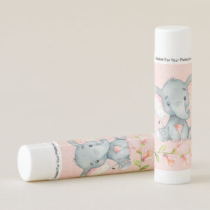 Baby Elephant Baby Shower Lip Balm