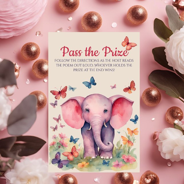 Baby Elephant Baby Shower Pass the Prize Game (Creator Uploaded)