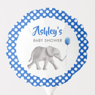 Baby Elephant Balloon, Blue Baby Shower Balloon
