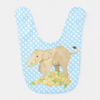 Baby Elephant Bib | Blue