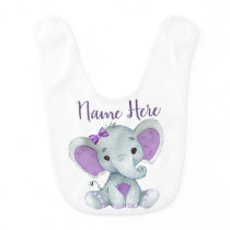 Baby elephant bib person;alized with name Baby elephant bib person;alized with name
