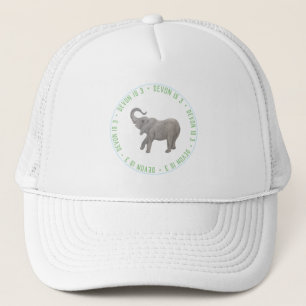 Baby Elephant Blue Guest Of Honor Trucker Hat